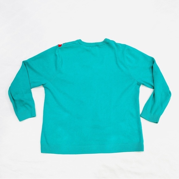 Alex Stevens Dolphin Fish Christmas Lights Ugly Christmas Holiday Sweater - Picture 8 of 8